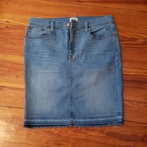Jcrew Jean skirt